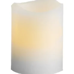 Star Trading LED Blockljus 2-pack May Vit 6cm