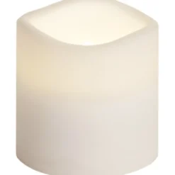 Star Trading LED Blockljus Paul Vit 7,5cm