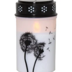 Star Trading LED Gravljus Dandelion Vit 12cm