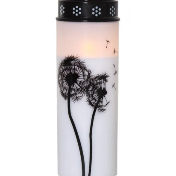Star Trading LED Gravljus Dandelion Vit 21cm