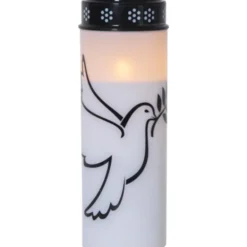 Star Trading LED Gravljus Dove Vit 21cm