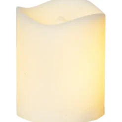 Star Trading LED Gravljus Flame candle, vit 7cm