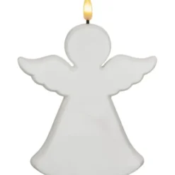 Star Trading LED Gravljus Flamme Angel Vit 18cm
