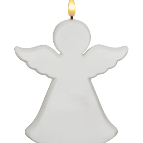 Star Trading LED Gravljus Flamme Angel Vit 18cm