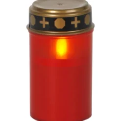 Star Trading LED Gravljus Serene Röd 12cm