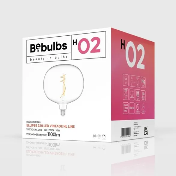 Creative cables LED-lampa Clear 10W E27 ellipse dimbar