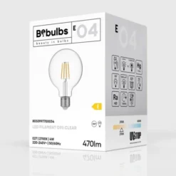 Creative cables LED-lampa Clear 4W E27 glob 95mm