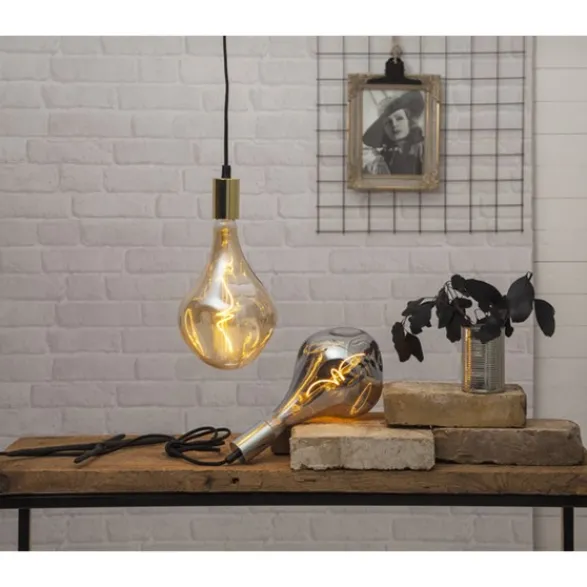 Star Trading LED-lampa E27 A165 Industrial Vintage, 3.8W dimbar