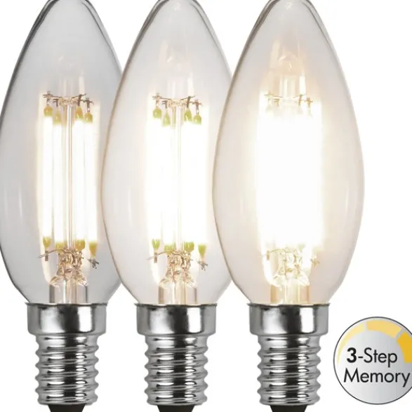 Star Trading LED-lampa E14 C35 Clear 3-step memory 4.2W