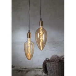 Star Trading LED-lampa E27 C125 Industrial Vintage, 3.3W dimbar