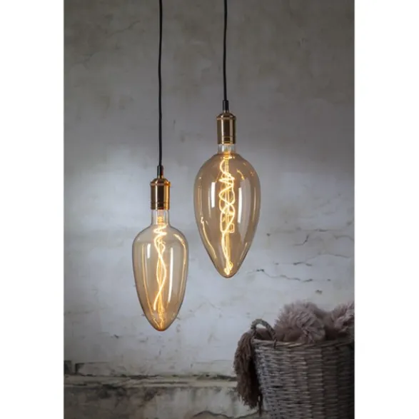 Star Trading LED-lampa E27 C125 Industrial Vintage, 3.3W dimbar