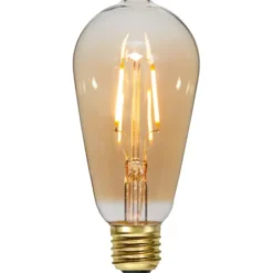 Star Trading LED-lampa E27 edison Plain Amber, 0.75W