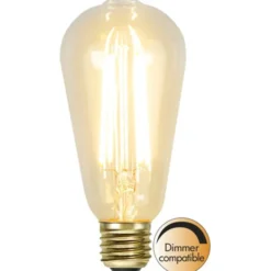 Star Trading LED-lampa E27 edison Soft Glow, 3.6W dimbar