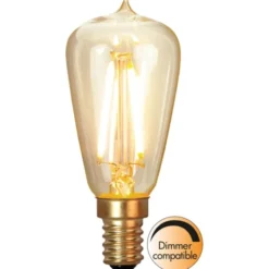 Star Trading LED-lampa E14 edison Soft Glow, 1.9W dimbar