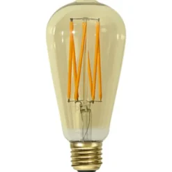 Star Trading LED-lampa E27 edison Vintage Gold, 3.7W dimbar