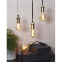 Star Trading LED-lampa E27 edison Vintage Gold, 3.7W dimbar