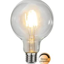 Star Trading LED-lampa E27 glob Clear, 4.7W(40W) dimbar