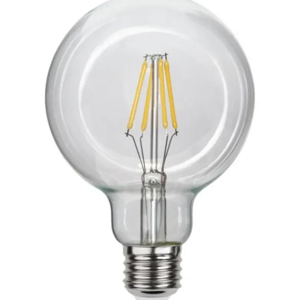 Star Trading LED-lampa E27 glob Clear, 4.7W(40W) dimbar