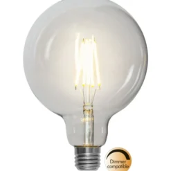 Star Trading LED-lampa E27 glob Clear, 7.5W(60W) dimbar