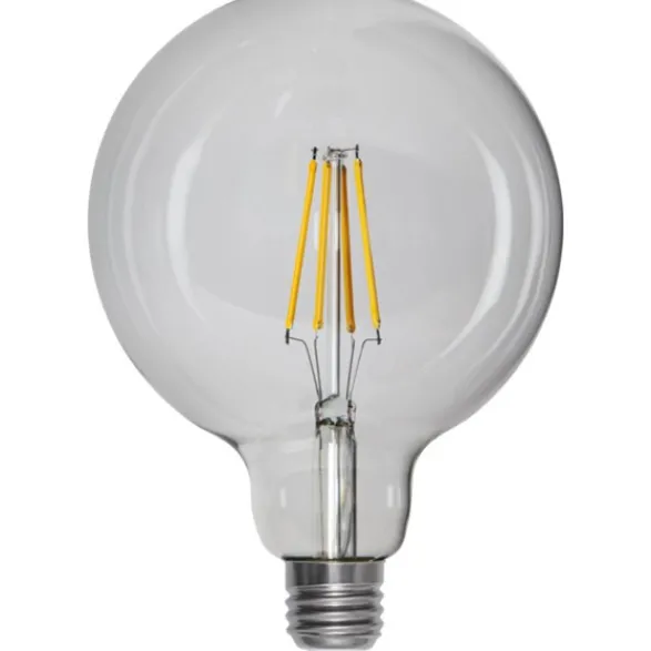 Star Trading LED-lampa E27 glob Clear, 7.5W(60W) dimbar