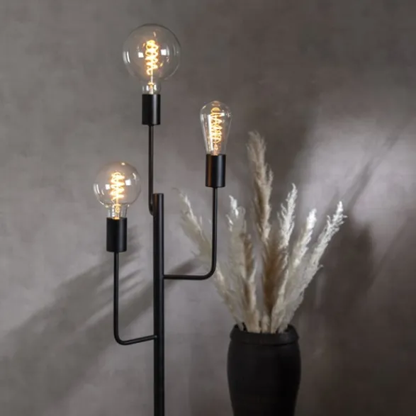 Star Trading LED-lampa E27 glob 95cm klar 3-stegsdimmer, 4W
