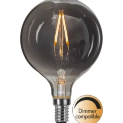 Star Trading LED-lampa E14 glob Decoled Smoke, 1.5W dimbar