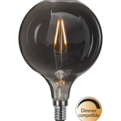 Star Trading LED-lampa E14 glob Decoled Smoke, 1.5W dimbar