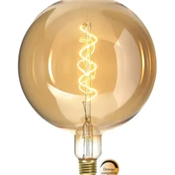 Star Trading LED-lampa E27 glob Industrial Vintage, 2.8W dimbar
