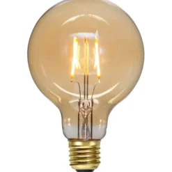 Star Trading LED-lampa E27 glob 95mm Amber 0,75W 2000K 80lm