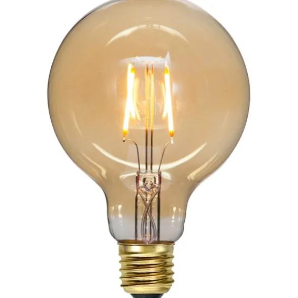 Star Trading LED-lampa E27 glob 95mm Amber 0,75W 2000K 80lm