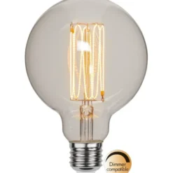 Star Trading LED-lampa E27 glob 95mm Decoled Grace Clear 3,8W dimbar