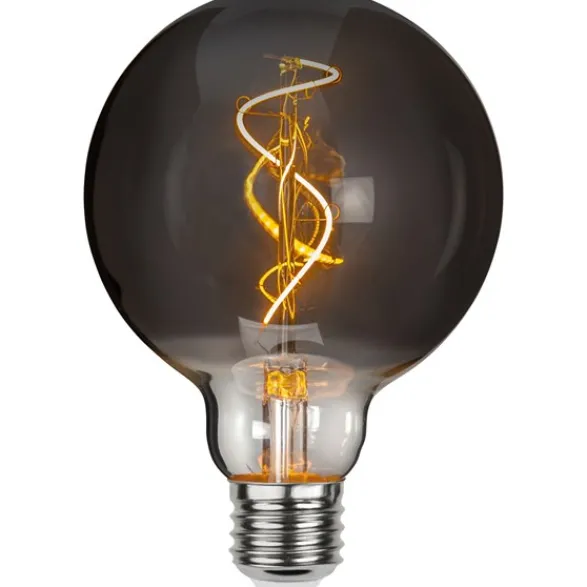 Star Trading LED-lampa E27 glob 95mm Decoled Grace Smoke 3W