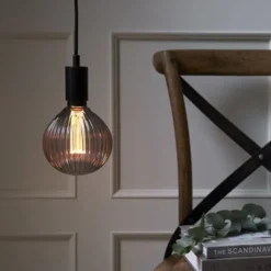 Star Trading LED-lampa E27 glob 125mm Decoled New Generation Classic, rökgrå 1W