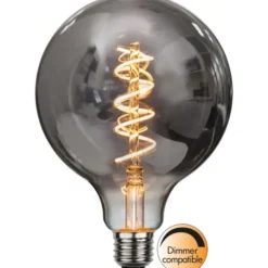 Star Trading LED-lampa E27 glob 125mm Decoled Spiral Smoke 2W dimbar