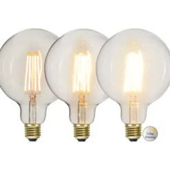 Star Trading LED-lampa E27 glob 125mm 6,5W Soft Glow 3-stegsdimmer
