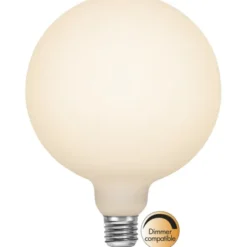 Star Trading LED-lampa E27 glob opal Double Coating, 6W(48W) dimbar