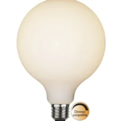 Star Trading LED-lampa E27 glob opal Double Coating, 5W(35W) dimbar