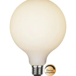 Star Trading LED-lampa E27 glob opal Double Coating, 5W(35W) dimbar