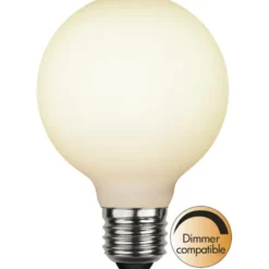 Star Trading LED-lampa E27 glob opal Double Coating, 5W(35W) dimbar