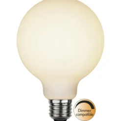 Star Trading LED-lampa E27 glob opal Double Coating, 5W(35W) dimbar