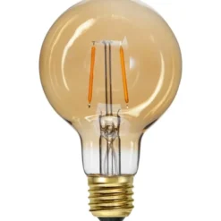 Star Trading LED-lampa E27 glob Plain Amber, 0.75W