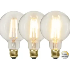 Star Trading LED-lampa E27 glob 95 Soft Glow 3-steg