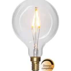 Star Trading LED-lampa E14 glob Soft Glow, 1.5W dimbar