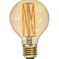 Star Trading LED-lampa E27 glob Vintage Gold, 3.7W dimbar