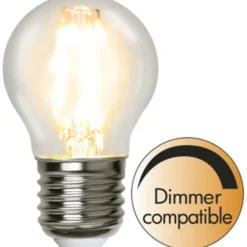 Star Trading LED-lampa E27 klotlampa Clear, 4.2W(40W) dimbar