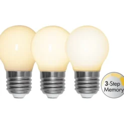 Star Trading LED-lampa E27 klotlampa opal 3-step memory 4W(32W)