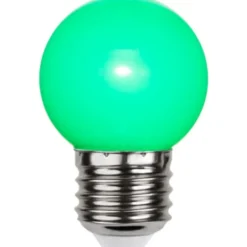 Star Trading LED-lampa E27 klotlampa 1W grön