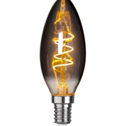Star Trading LED-lampa E14 kronljus Decoled Grace Smoke 3W