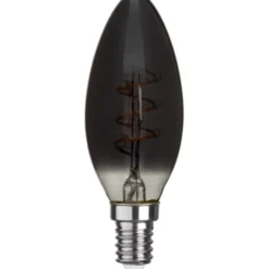 Star Trading LED-lampa E14 kronljus Decoled Grace Smoke 3W