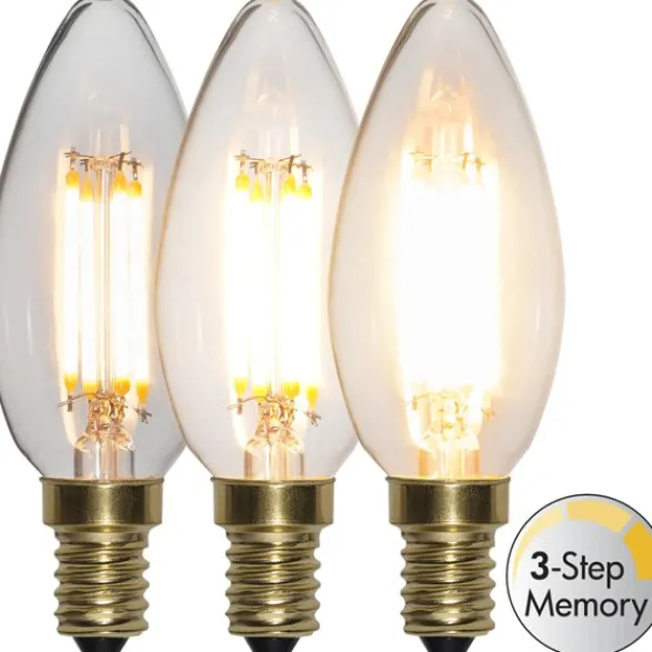 Star Trading LED-lampa E14 kronljus Soft Glow 3-step memory 4W